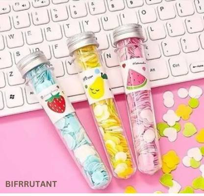 BIFRRUTANT Travel Soft Paper Soap Flower Design Tube Shape Bottle for Daily Essentials