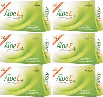 MORVIN Aloe E Soothing & Moisturizing Soap (Pack Of 6)