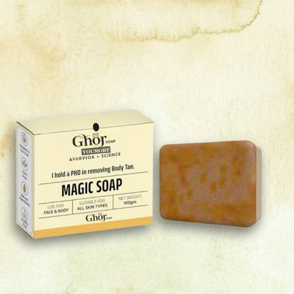youmore GHOR_Soap Ayurvedic Body Tan Removal, Face and Body Soap, All Skin Types