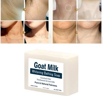 ONEAL Goat Milk Hand Made Deep Cleansing Bath Soap For Skin Whitening (1 Pcs)