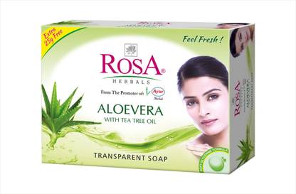 ROSA HERBALS Aloevera Transparent Soap