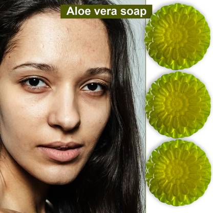 Groovy Aloe Vera Soap with Clary Oil (100GM) (PACK OF 3)