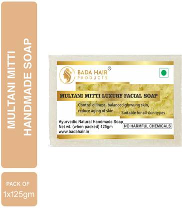 BadaHair Multani Mitti Soap For Smoother Skin (Pack of x125gm)