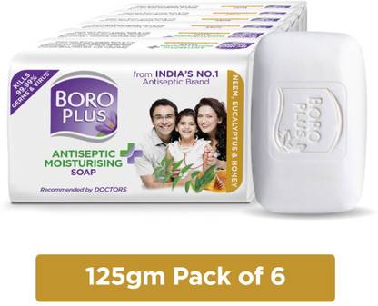 BOROPLUS Antiseptic + Moisturising Soap - Neem, Eucalyptus & Honey