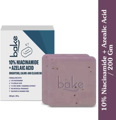 Bake 10%Niacinamide + Azelaic Acid Soap for Body & Back Acne, Bright & Spot-Free Skin
