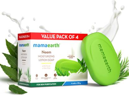 Mamaearth Neem Moisturizing Lotion Soap with Neem & Tea Tree for Skin Purification