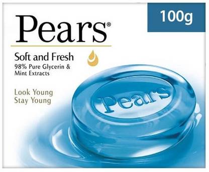 Pears Soft Fresh Bathing Soap 100 G Pack of 4