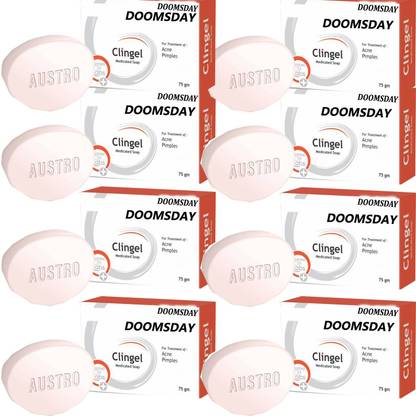 DOOMSDAY Clingel anti bacterial soap for itching & Brighter skin pack of - 8
