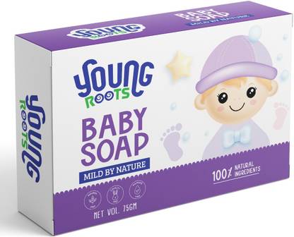 Young Roots Moisturizing Baby Bathing Soap Bar pH 5.5