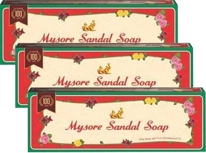 MYSORE SANDAL Soap,450g (150x3) (Pack Of 3)
