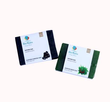 Skin Myntra Charcoal & Aloevera Neem Moisturising Bathing Bar Soap