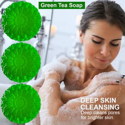 CHITAKSH Antioxidant Green Tea Soap (100GM) (PACK OF 3)