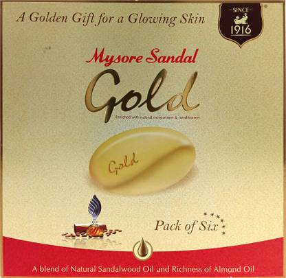 MYSORE SANDAL Gold Sixer Soap