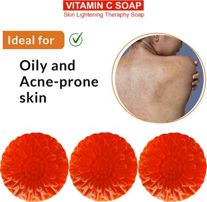 TERIHAR Citrus Cleanse Vitamin C Soap (100GM) (PACK OF 3)