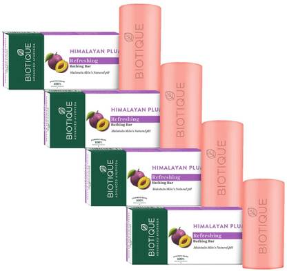 BIOTIQUE Bar|Ayurvedic & Organically Pure|100% Botanical|150G(Pack of4)