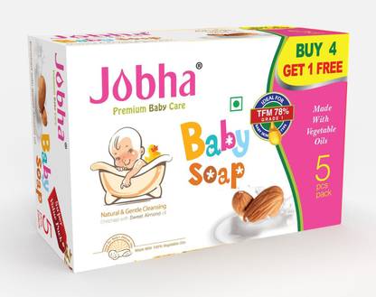JOBHA Baby Soap - Enriched with Sweet Almond Oil