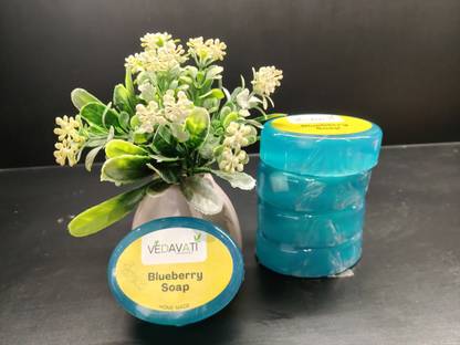 VEDAVATIENTERPRISE Anu Vedavati Blueberry Handmade Soap|Natural Glycerine&Aroma Oils|For Soft Skin