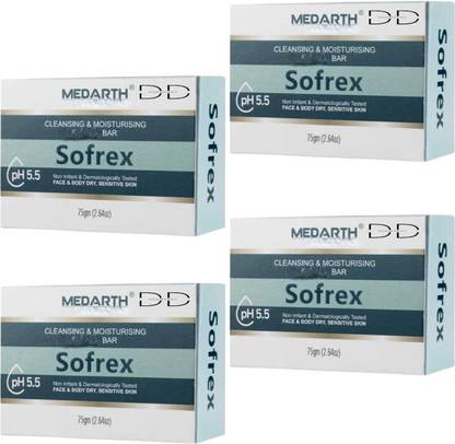 DOOMSDAY SOFREX MOISTURISING CLEASING SOAP FOR DRY,SENSITIVE FACE & BODY SKIN PACK OF 4