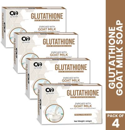 CO Luxury Glutathione Goat Milk Skin Brightening Soap | Kojic Acid,Aloevera Extract