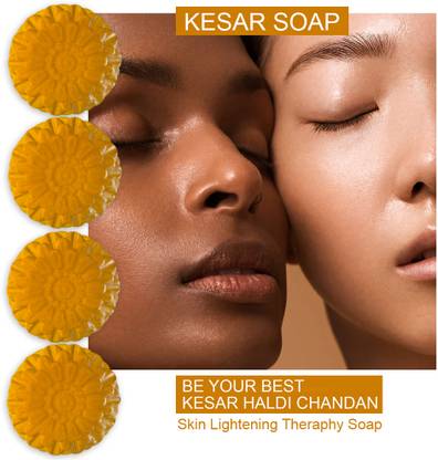 TERIHAR Citrus Vitalizing Kesar Soap (100GM) (PACK OF 4)