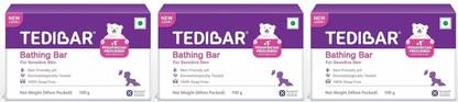 Tedibar Moisturising Baby Bathing Bar,100g x Pack of 3