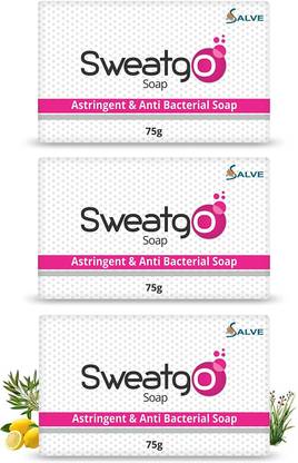 salve Sweatgo Anti-Perspirant, Astringent & Anti-bacterial Body Bathing Soap fresh