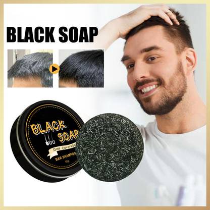 ODDEVEN Black Hair Color Nourishing Solid Shampoo Soap Bar pack 1