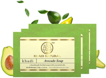 KHADI NATURAL Organic Avocado soap (Pack of 3)