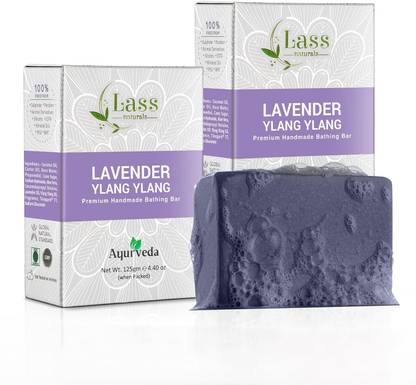 Lass Natural Lavender Ylang Ylang -Premium Handmade Bathing Bar