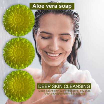 CHITAKSH Moisturizing Aloe Vera Soap (100GM) (PACK OF 3)