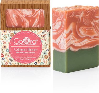 GoOrg Crimson Bloom Soap with Lotus