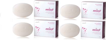 Aurelderma MOISOFT SKIN NOURISHING & MOISTURIZING BAR PACK OF (4 X 75 G)
