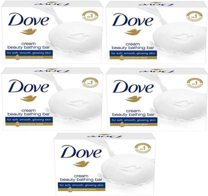 DOVE Cream Beauty Bathing Bar Soap (5X75g)