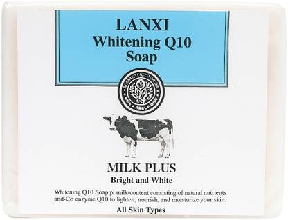 LANXI Q10 milk whitening nourishing face and body soap