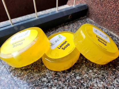 VEDAVATIENTERPRISE Somiya Vedavati Handmade Lemon Soap | Brightening & Citrus-Fresh Glycerine Bar