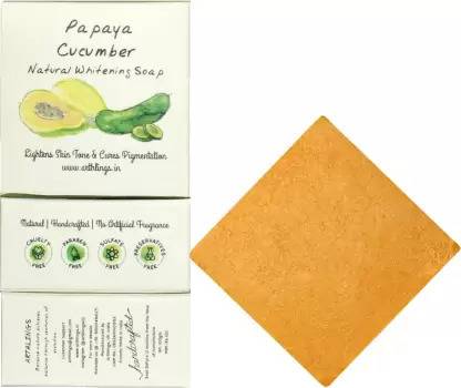 Arthlings Natural Skin Care: Papaya Cucumber Soap with Kojic Acid & Carrot Seed Oil