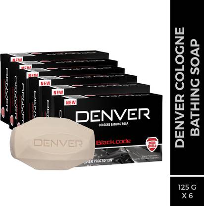 DENVER Black.code Cologne Bathing Soap (125g x 6)