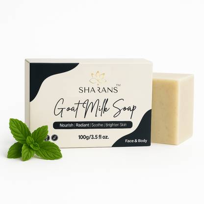 Sharans Goat Milk Soap For Women & Men with Vitamin E