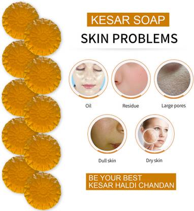 Groovy Cranberry Cleanse Kesar Bathing Soap (100GM) (PACK OF 10)