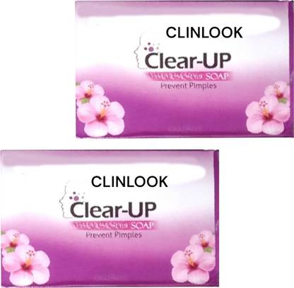 clin look CLEAR-UP SOAP FOR PREVENT PIMPLE GIVE SOFT SKIN PACK OF 2