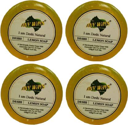 Any ways ORGANIC REAL LEMON PEEL FACE SOAP (PACK OF 125 X 4)