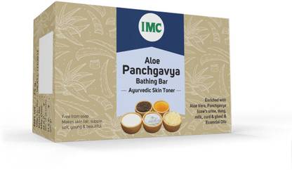 IMC Aloe Panch Gavya Bathing Bar | Fights Wrinkles, Pimples & Odour, Adds Glow