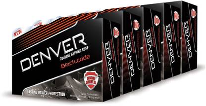 DENVER Black Code Soap (Pack Of 5)