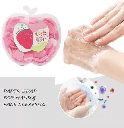 KAIASHA Soft Bath For travel using soap Apples shape box for Children