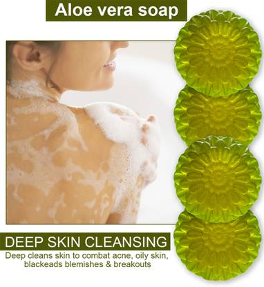 CHITAKSH Hydrating Aloevera Soap with Honey (100GM) (PACK OF 4)
