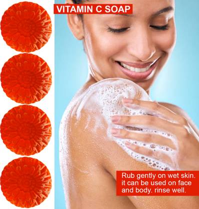 TERIHAR Citrus Charm Vitamin C Soap (100GM) (PACK OF 4)