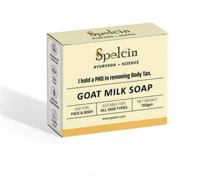 Spelcin Milky Soap Sandal Wood And Saffron for DeTan