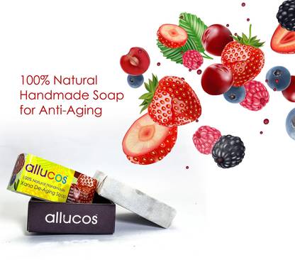 ALLUCOS Handmade Xana Anti-Aging Soap | Organic & Moisturizing | Vegan, Sulfate-Free
