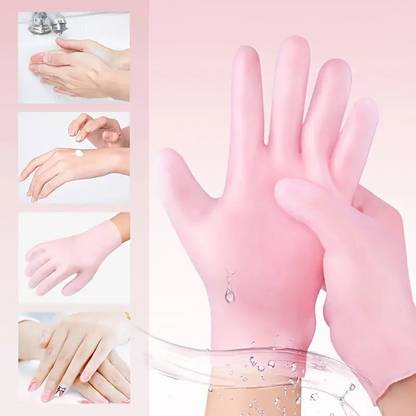 Shree Ganesh Enterprice Silicone Moisturizing Gloves Spa Gel Hydrating Gloves