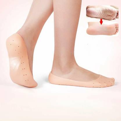 PRT Moisturize Gel Foot Socks Anti Crack Full Length Silicon One Pair Heel SHAC227 Heel Support
